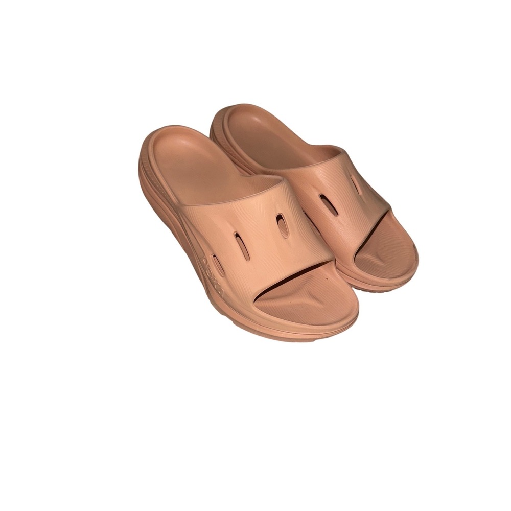 Hoka Unisex Ora Recovery Slide 3 Size 11W/9M Peach EUC